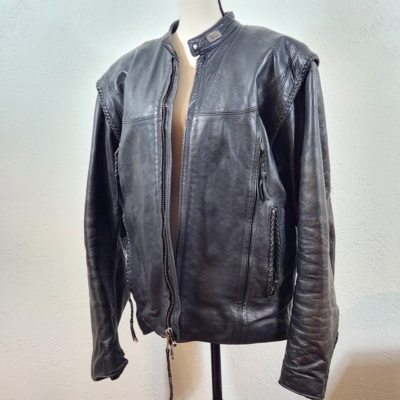 Harley-Davidson Other - Men's Harley Davidson Willie G Black Leather Jacket/Vest Size Large
